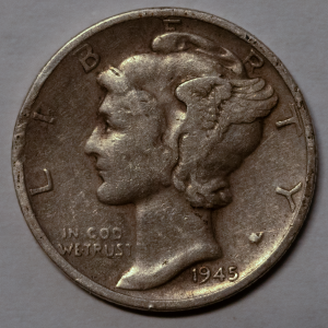 1945-S Mercury Dime Micro S
