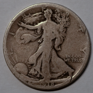 1918-S Walking Liberty Half Dollar
