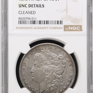 1878-P Morgan Dollar 7TF Rev of 78 NGC UNC DETAILS