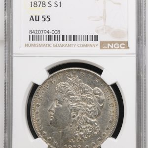 1878-S Morgan Dollar  NGC AU-55