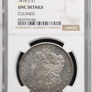 1878-S Morgan Dollar  NGC UNC DETAILS