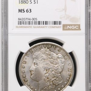 1880-S Morgan Dollar  NGC MS-63