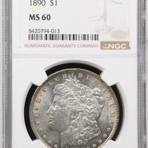 1890-P Morgan Dollar  NGC MS-60