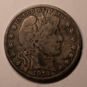 1913-S Barber Half Dollar