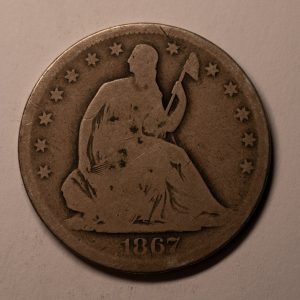 1867-S Seated Liberty Half Dollar