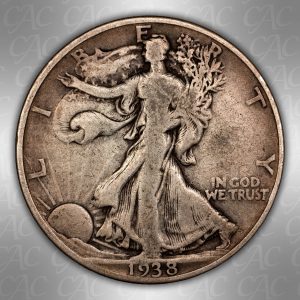 1938-D Walking Liberty Half Dollar CACG VG-8
