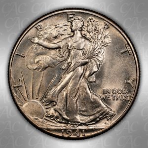 1941-P Walking Liberty Half Dollar CACG AU-58