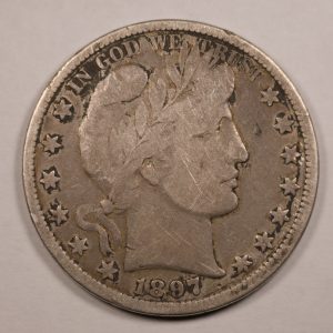 1897-P Barber Half Dollar  VG