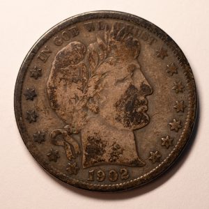 1902-P Barber Half Dollar  F