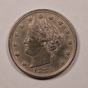 1883-P Liberty Nickel No "CENTS" AU DETAILS