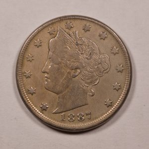 1887-P Liberty Nickel  VF DETAILS